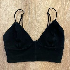 Babaton Black Bustier Top